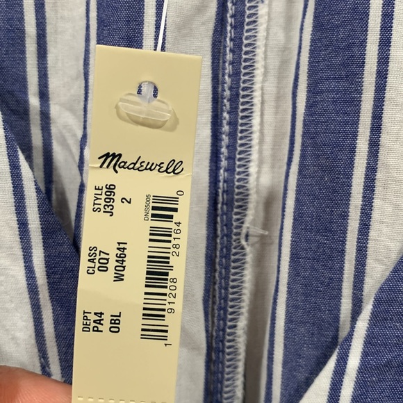 Madewell Ruffle-Sleeve Tiered Dress in Ava Stripe - Picture 9 of 12